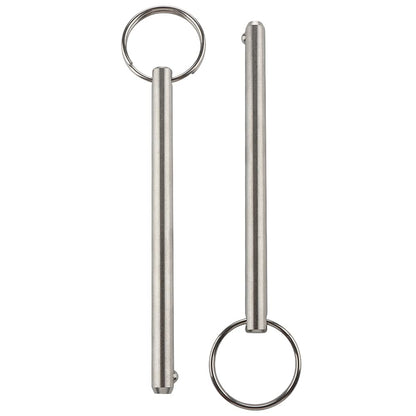 2 Pack Quick Release Pin, Diameter 5/16"(8mm), Overall Length 4.72"(120mm), Usable Length 4.13"(105mm), Full 316 Stainless Steel, Bimini Top Pin, Marine Hardware