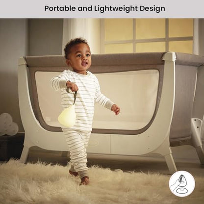 Shnuggle Moonlight Baby Night Light & Room Thermometer Dock | Rechargeable & Portable | Newborn Essentials Nightlight for Better Sleep & Comfort | Perfect Baby Gift