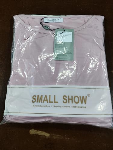 Smallshow Nursing Dresses 3/4 Sleeve Maternity Breastfeeding Dress for Women SVP033 M