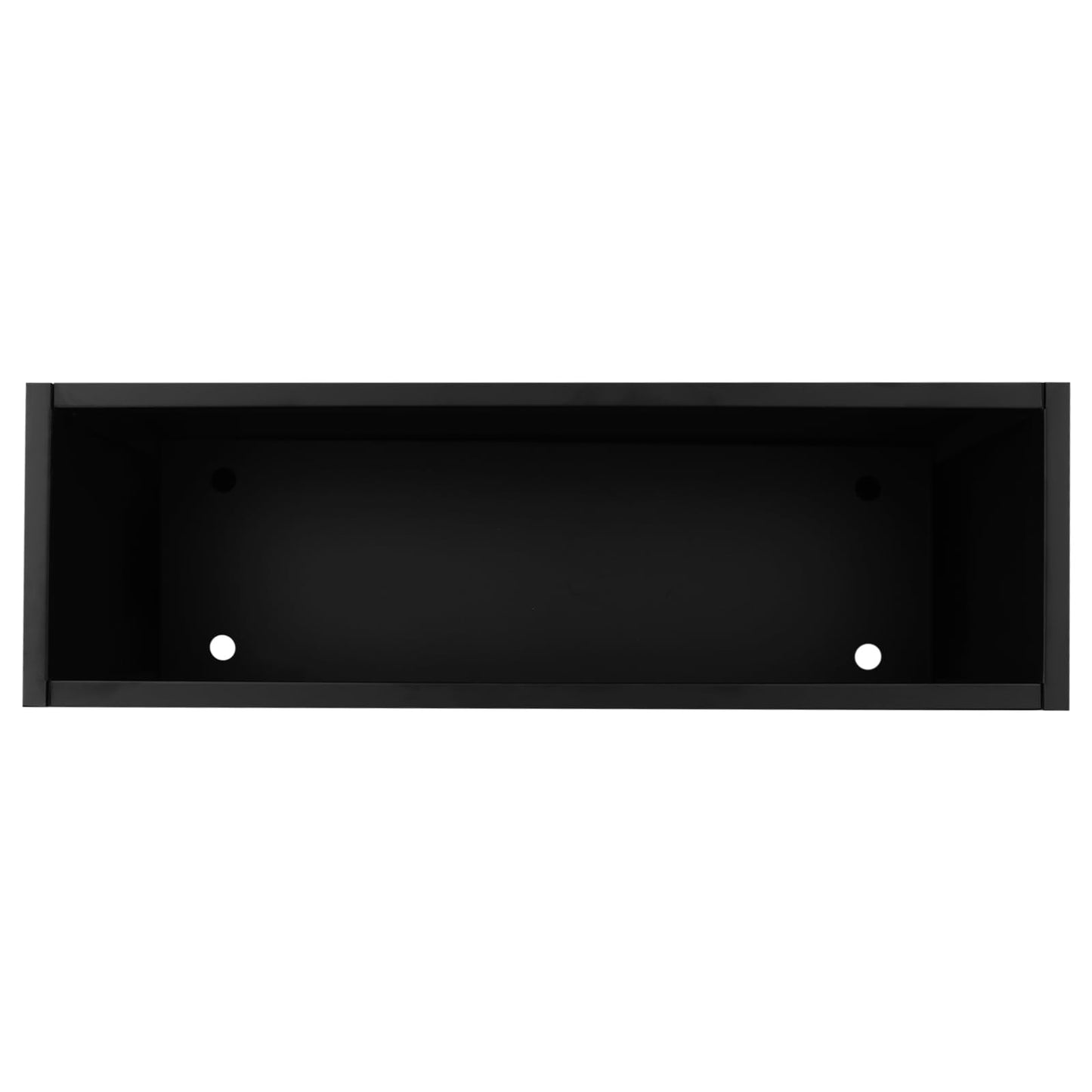 Black Rectangular Planter Outdoor with Insert Shelf, Tree Planter Pot Steel Large Tall Rectangular Planters for Outdoor Plants 38*12*24In Black Planter Box for Patio, Deck, Yard, Garden