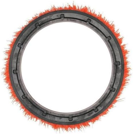 Oreck Commercial 237047 Orange Tile and Resilient Floor Scrub Brush, 10.5 in.