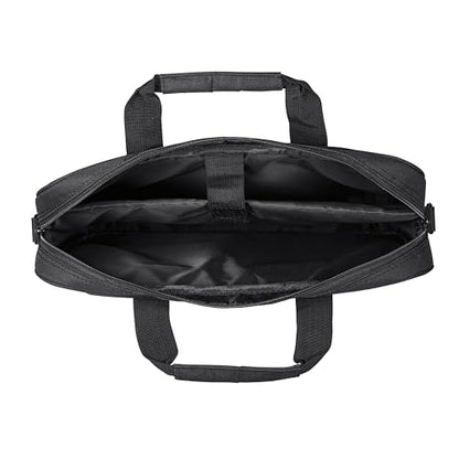 Trust Primo Laptop Bag 16 Inch, Work Bag with Padded Interior, Adjustable Shoulder Strap, Dual Metal Zippers, Messenger Bag for Business, Notebooks, Macbook - Black