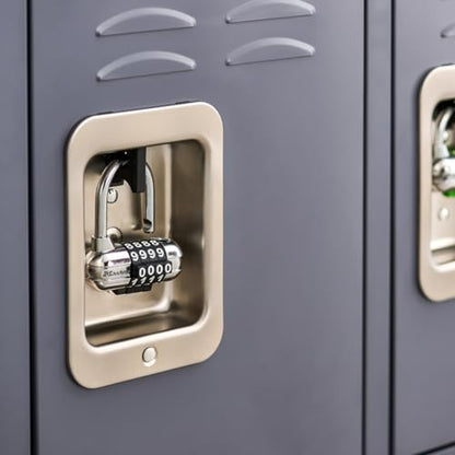 Master Lock Set Your Own Combination Padlock, Gym Locker Locks with Code for Securing Indoor Valuables, Color May Vary, ‎1523D