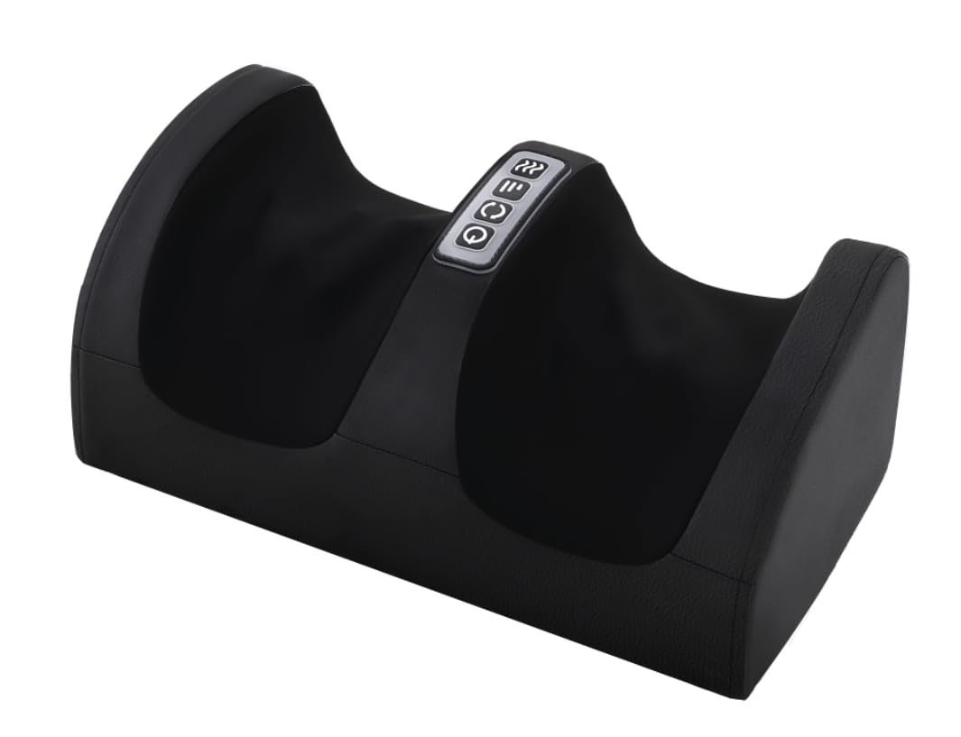 Shiatsu Foot Massager with Heat,Foot and Calf Massager with Roller, Deep Massage for Relaxation, Plantar Fasciitis Relief, Promotes Blood Circulation, Gifts for Women & Men(Black)