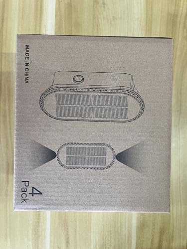 ELLASAY Solar Fence Lights Outdoor Garden,3000K/4000K/6000K 3 Modes Brighter Garden Wall Lights Solar Powered Waterproof IP65 for Patio/Backyard/Porch/Pool Decorations,4PK