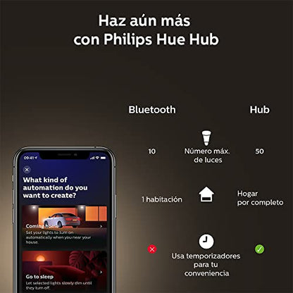 Philips Hue Smart 100W A21 LED Bulb - White and Color Ambiance Color-Changing Light - 4 Pack - 1600LM - E26 - Indoor - Control with Hue App - Works with Alexa, Google Assistant and Apple Homekit.