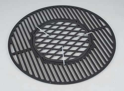 onlyfire Cast Iron Gourmet BBQ System Cooking Grate replacement for 57CM Weber Charcoal Grills