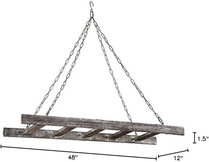 BARNWOODUSA Rustic Decorative Ladder
