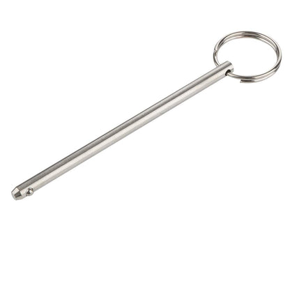 2 Pack Quick Release Pin, Diameter 0.236"(6mm), Overall Length 4.7"(120mm), Usable Length 4.13"(105mm), Full 316 Stainless Steel, Bimini Top Pin, Marine Hardware