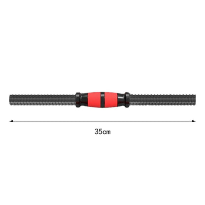 DYNWAVE 2Pcs Dumbbell Rod 35cm/13.78in – Steel Core with PP Coating, Spinlock Collar with Hexagonal Nuts – Home Gym Barbell Bar for Strength Training