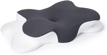 Cervical Neck Pillow for Neck Pain Relief,Neck Support Pillow for Sleeping, Side Sleeper Pillow for Bed,Memory Foam Ergonomic Pillows for Back Stomach Sleepers