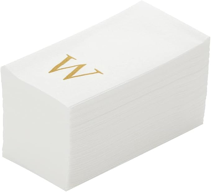 Luxenap 15.8 X 7.9 Inch Linen-Feel Guest Towels, 2000 Lettered Hand Towels