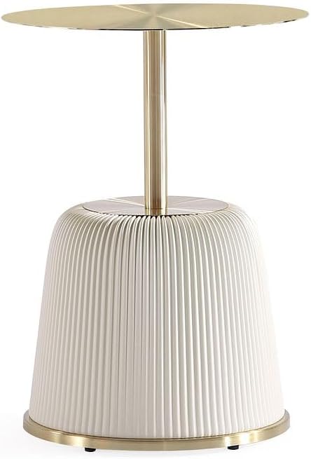 Manhattan Comfort Anderson Modern 15.75" Round End Tables 1.0