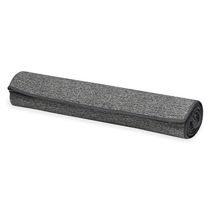Gaiam Yoga Towel - Mat Sized Active Dry Non Slip Moisture Wicking Sweat Absorbent Microfiber Hot Yoga Towel for Women & Men | Stay-Put Corner Pockets (70" Long x 26" Wide)