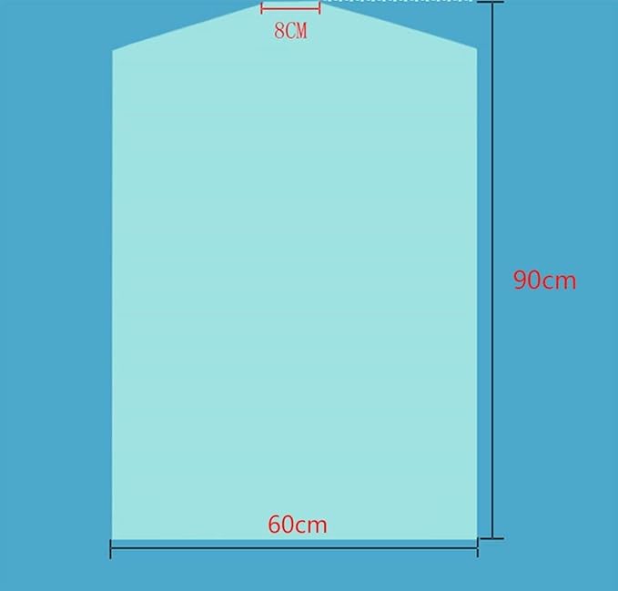 40Pcs Clear Plastic Dry Cleaning Garment Bags Can be Hung Transparent Clothing
