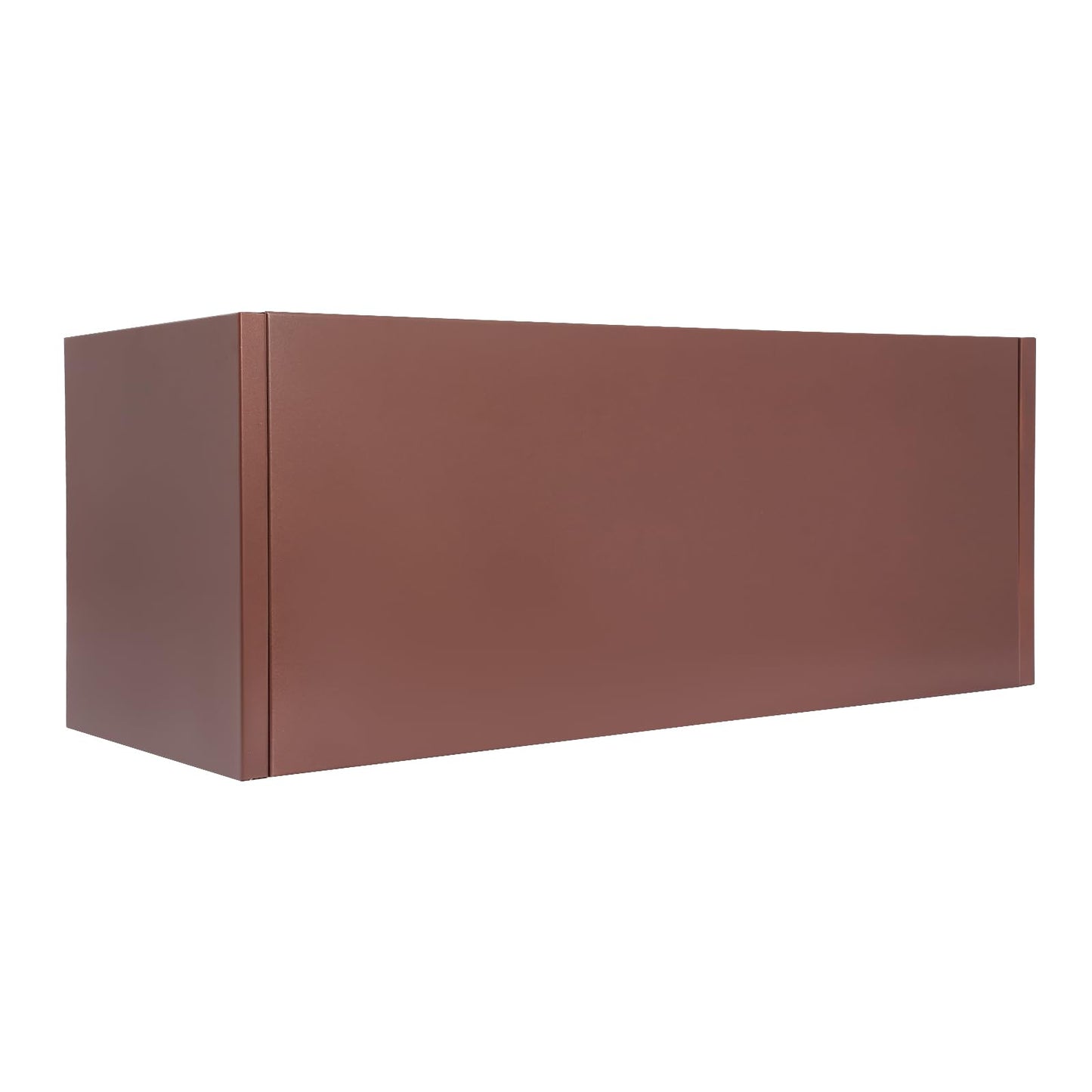 TFCFL Large Planter Box, Rectangular Steel Raised Garden Bed with Drainage, Outdoor Indoor Flower Pot for Balcony Patio, Heavy Duty Plant Container for Gardens, Halls, Terraces 38x15x15 Inch（Brown）