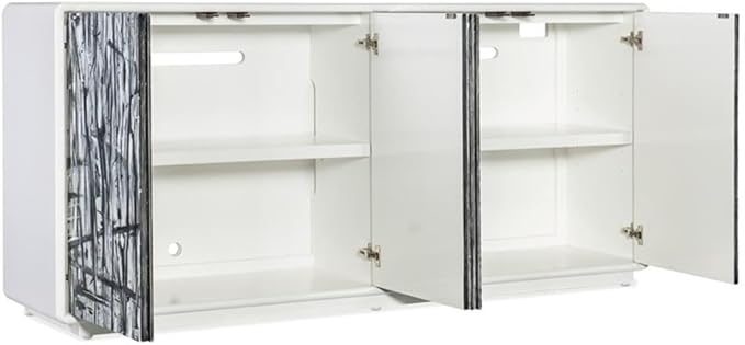Hooker Furniture Melange Graffitio Wood Credenza in White