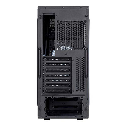 Fractal Design Focus G - Mid Tower Computer Case - ATX - High Airflow - 2x Fractal Design Silent LL Series 120mm White LED Fans Included - USB 3.0 - Window Side Panel - Black