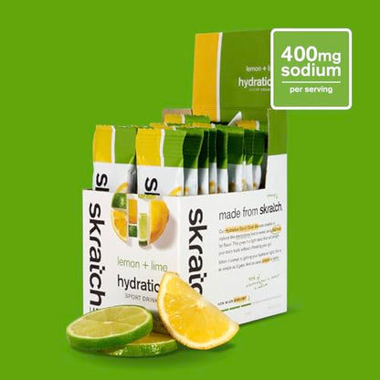 Skratch Labs | Hydration Packets Hydration Drink Mix, Lemon Lime (20ct)