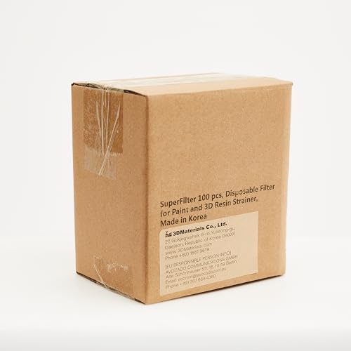 SuperFilter 100 pcs, Disposable Filter, 3D Printer Resin and Paint Strainer, Made in Korea by 3DMaterials