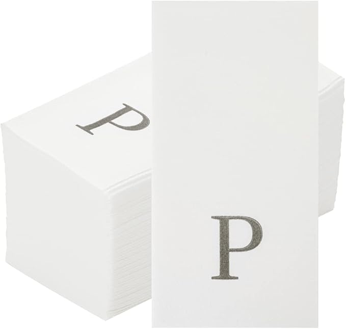 Luxenap 15.8 X 7.9 Inch Linen-Feel Guest Towels, 2000 Lettered Hand Towels