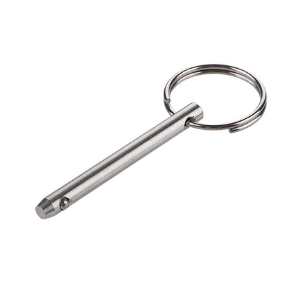 4 Pack Quick Release Pin, Diameter 3/16"(4.8mm), Overall Length 2"(51mm), Usable Length 1-1/2"(38mm), Full 316 Stainless Steel, Bimini Top Pin, Marine Hardware