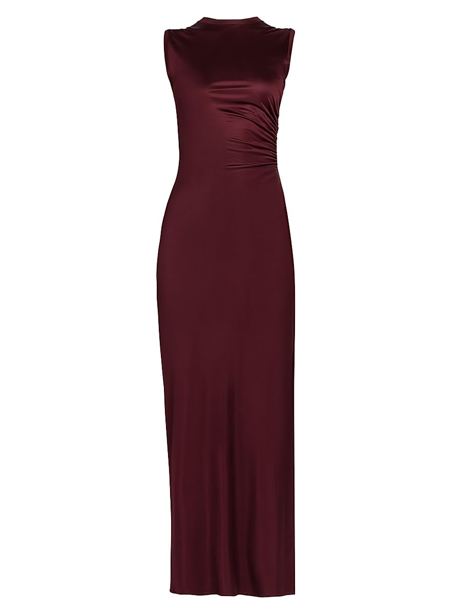 Stella McCartney, Fluid Jersey Cocktail Dress, Large, Dark Cherry