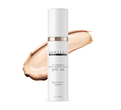 DRMTLGY Anti-Aging Tinted Moisturizer SPF 46 – Sheer Face Sunscreen & Lightweight Makeup with Broad Spectrum UV Protection – Hydrating Skin Care & Face Moisturizer – 1.7 oz