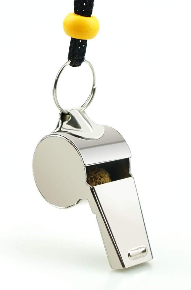 Whistle, 8PCS Sports Whistles with Lanyard, Loud Crisp Sound Whistles Bulk Ideal for Referees, Coaches, and Officials