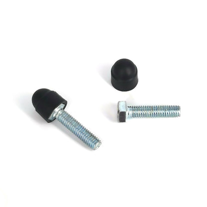 M6×10mm Hex Head Bolt Nut Protective Caps Hexagonal Screw Dome Protective Cap Covers Waterproof Decorative Cover 30 Pack (30, Black, M6*10mm)