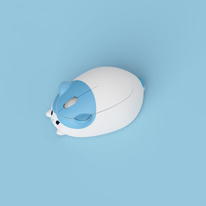 Akko Cat Theme Wireless Gaming Mouse, 2.4G GHz with a USB Receiver, Cute Optical Cordless Cartoon Mice for Computer/Laptop/Desktop/PC, Compatible with Mac/Win (Gray Mimo)