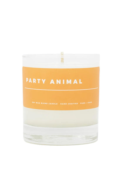 Pure + Good - Party Animal Candle, Premium Soy Wax Blend, Orange and Lime, Made in The USA, 7.75 oz