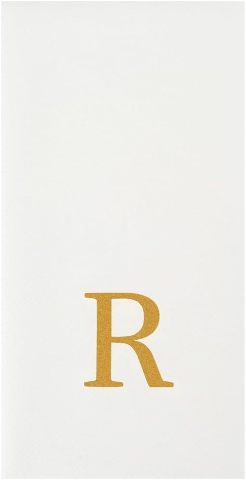Luxenap 15.8 X 7.9 Inch Linen-Feel Guest Towels, 50 Lettered Hand Towels