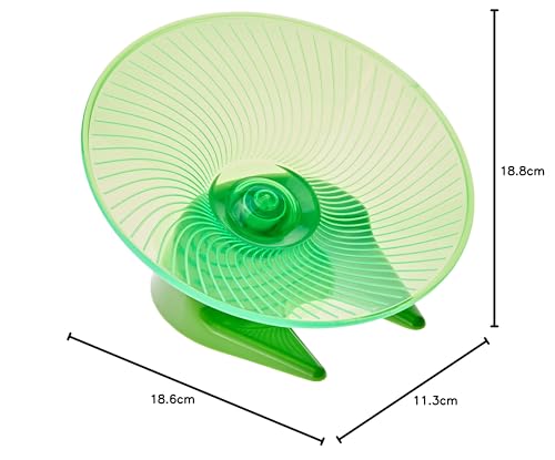 Small-n-Furry Fly n Saucer Wheel, Medium 18.5 cm (Assorted colors - Blue/Purple/Green)