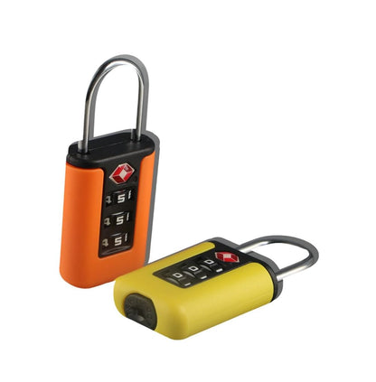 Vctitil 4pcs TSA Customs Code Lock 3-Digit Waterproof Anti-Theft Security Code Lock Convenient Suitcase Luggage Lock(Yellow/Blue/Black/Orange)