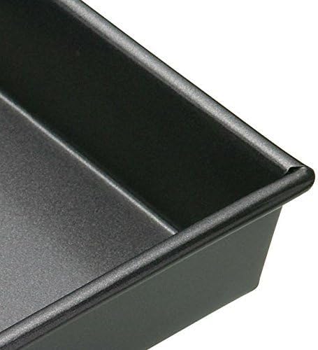 MasterClass 35 x 24 cm Baking/Roasting Tray with PFOA Non Stick, Robust 1 mm Carbon Steel Deep Rectangular Traybake Tin, Grey