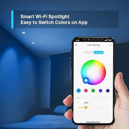 Tapo L630 (4-Pack) Smart Bulb, Alexa Light Bulb, Smart Light Bulb Spotlight, GU10 Lamp Base, 16 Million Colours, White Tunable, High Lumen & Dimmable, Remote Control, Voice Control Alexa & Google