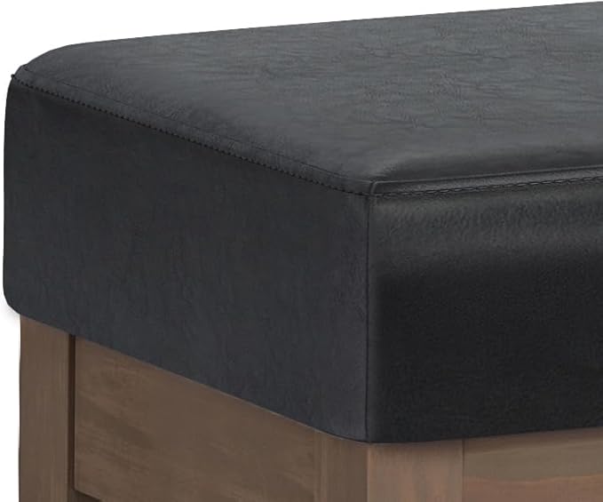 SIMPLIHOME Milltown Large Ottoman Bench