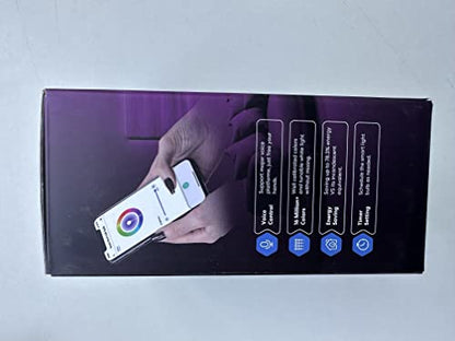 meross Smart Bulb Alexa Light Bulb B22 Works with Apple Homekit, Alexa, Google Home, Siri Voice Control Dimmable Multicolor LED Light Bulb Equivalent 9W (60W Equivalent) 2 Pack