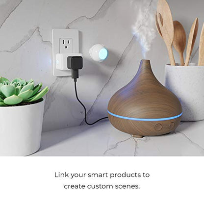 Globe Electric 50329-U Wi-Fi Smart Plug Mini, No Hub Required, 1 Grounded Outlet, White (1-Pack, 15A), Home Automation, Outlet Extender, Electronics, Smart Home, Works with Alexa, Google Home, Echo