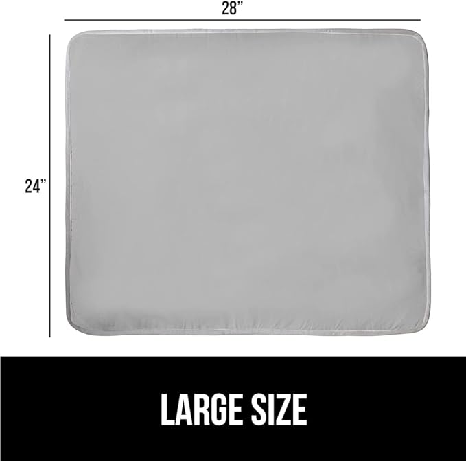GORILLA GRIP Ironing Mat, Portable Iron Pad, Magnetic Cover