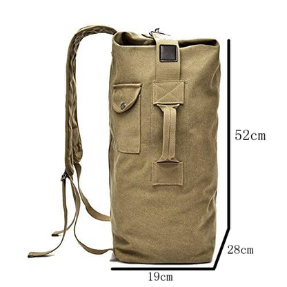 OAREA Large Capacity Travel Climbing Bag Tactical Military Backpack Women Army Bags Canvas Bucket Shoulder Bag Sports Bag