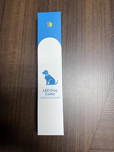 YFbrite Light up Dog Collar, Rechargeable LED Dog Collar, Flashing Dog Collar, Adjustable Reflective Dog Collar Safety Glowing at night (Pink, Medium)