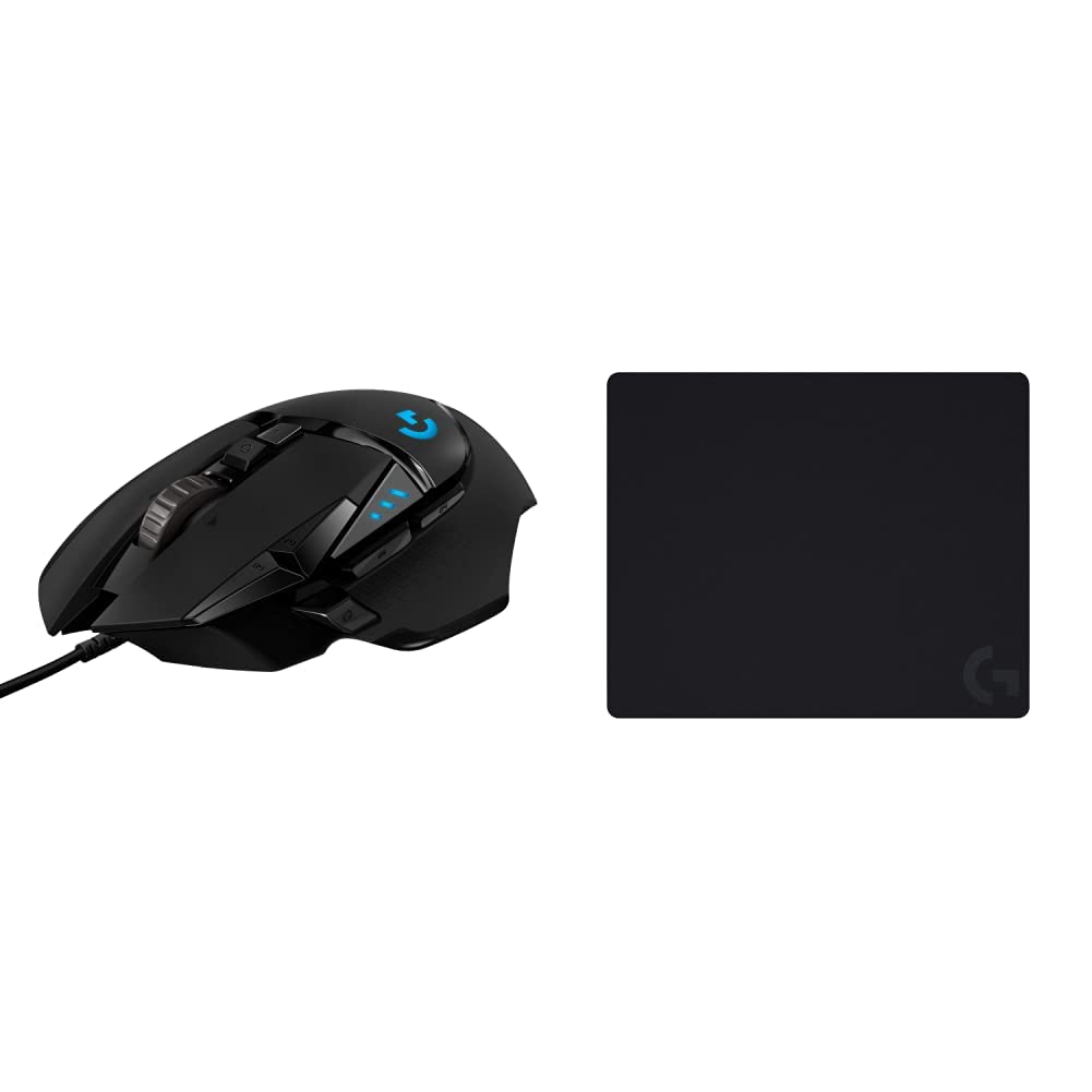 Logitech G502 Lightspeed Wireless Gaming Mouse with Hero 25K Sensor, PowerPlay Compatible, Tunable Weights and Lightsync RGB - Black