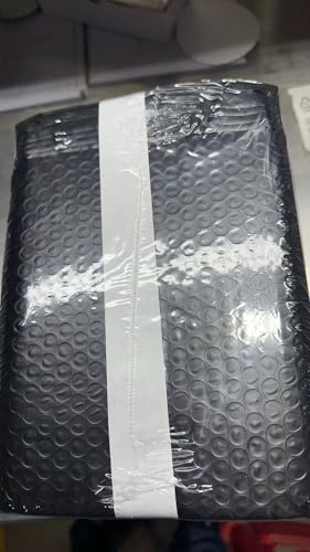 Switory 50pcs Padded Envelopes A5 Bubble Mailers Packaging Bags 6x10In Jiffy Bags Envelopes Bubble Wrap Poly Mailers Mailing Bags15.3cmx22.9cm (Black)