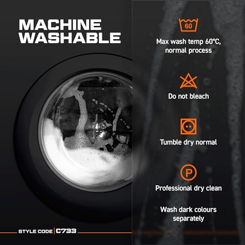 Portwest C733 Men's Cumbria Chef Jacket Lightweight Short Sleeve Durable Workwear Multi Functional Apron with Sleeve Pocket Machine Washable, White, L
