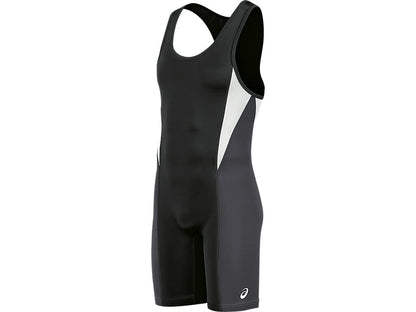 ASICS Legit Wrestling Singlet, Black/Steel Grey, X-Large