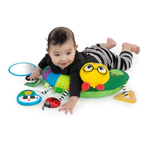 Baby Einstein, Cal-a-Pillow, Tummy Time Activity Pillow, Multisensory, Cal The Caterpillar, Ages 0+ Months