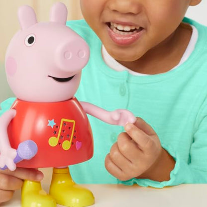 Peppa Pig Talk & Sing Peppa Doll - English Version, Pink, 20 cm