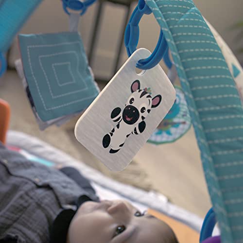 Baby Einstein, 4-in-1 Kickin' Tunes and Language Discovery Play Gym with Piano, Mat with Detachable Activity Toys, Lights, Sounds and Music, Ages Newborn +